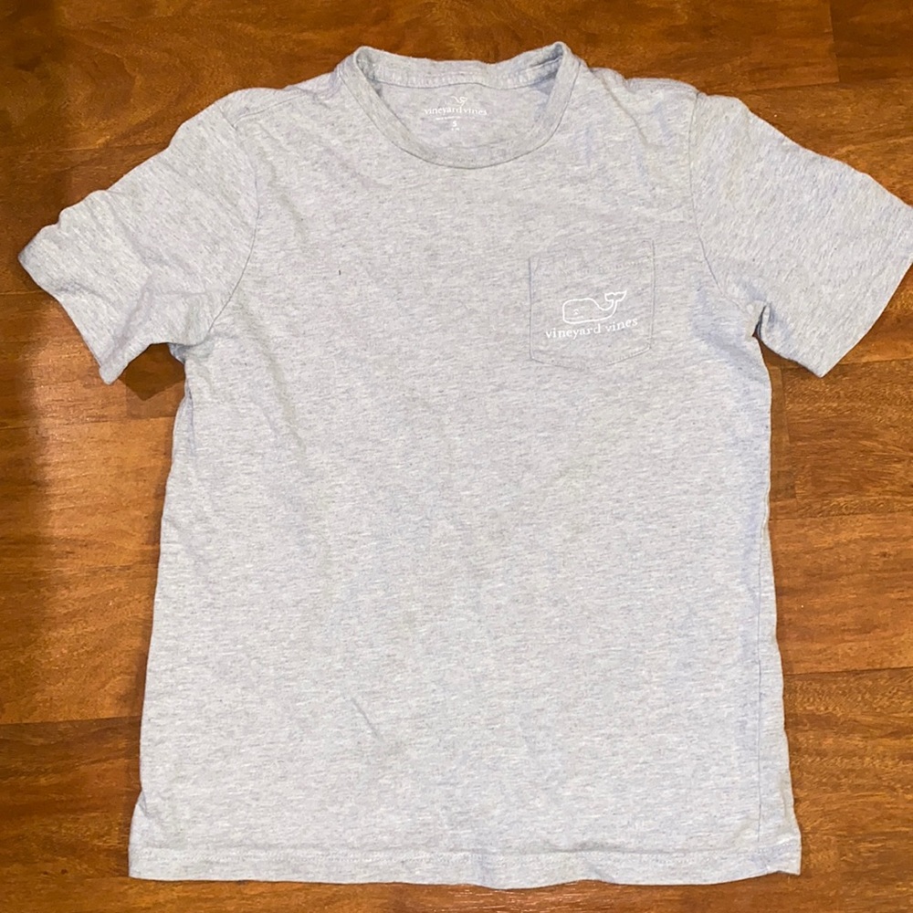 Vineyard Vines t shirt grey logo shirt sleeve - Picture 1 of 5